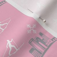 Minneapolis Skier, pink