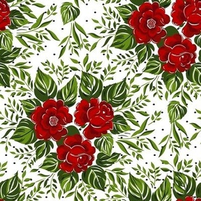 Red roses pattern