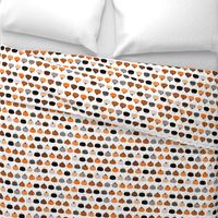 Fall fruit geometric pumpkin design scandinavian style halloween print black and white orange