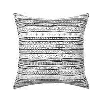 Mudcloth Tribal Doodle Stripe Large