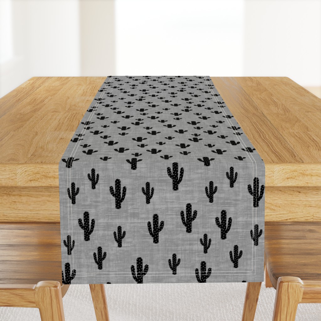 Cactus - Black Gray Texture