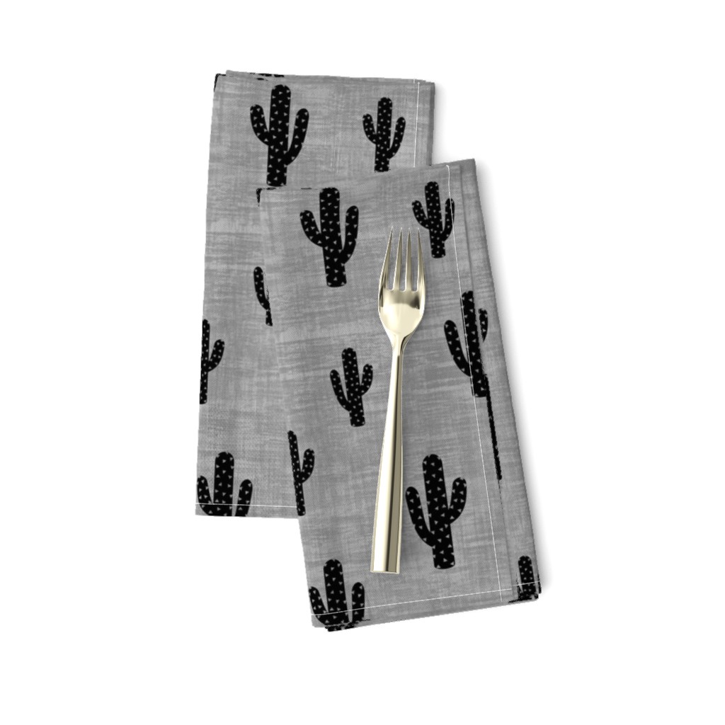 Cactus - Black Gray Texture