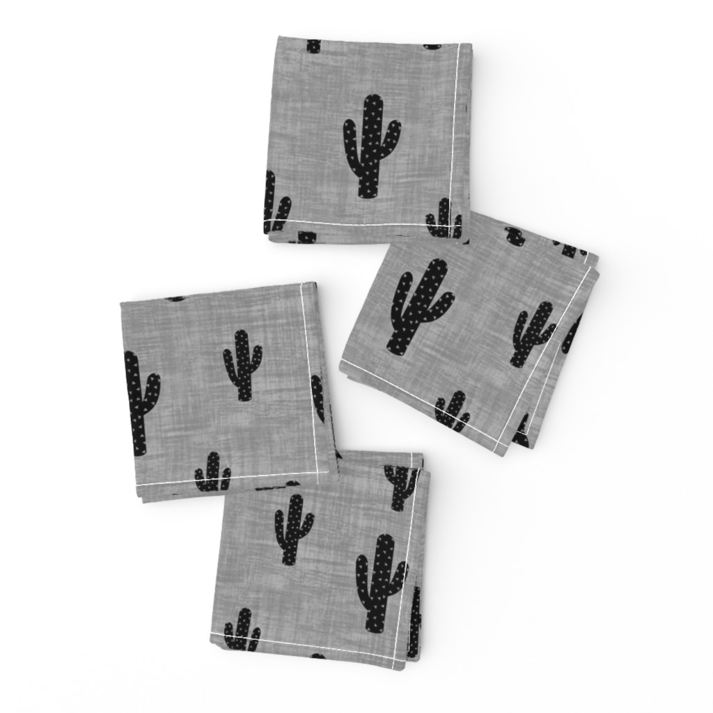 Cactus - Black Gray Texture