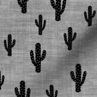 Cactus - Black Gray Texture