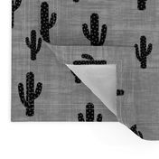 Cactus - Black Gray Texture