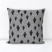 Cactus - Black Gray Texture