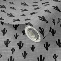Cactus - Black Gray Texture
