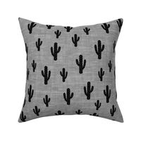 Cactus - Black Gray Texture