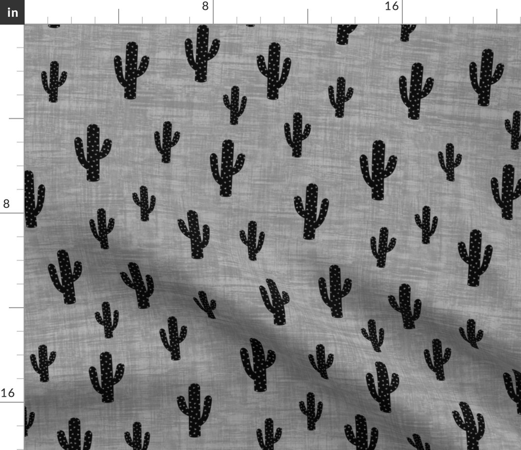 Cactus - Black Gray Texture