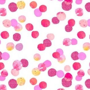 tickled pink confetti dot