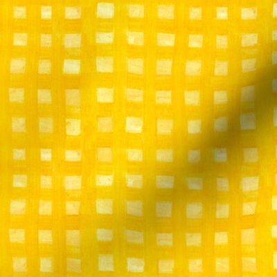 yellow oil paint gingham