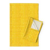 yellow oil paint gingham