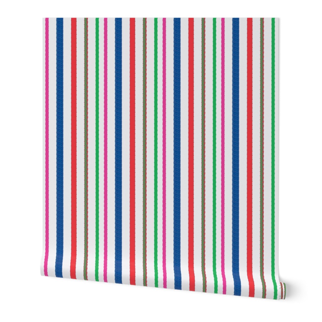 Stripes White/Multi-Colored