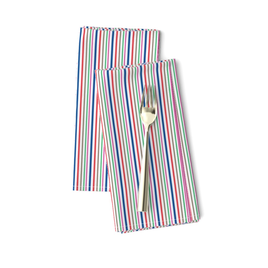 Stripes White/Multi-Colored