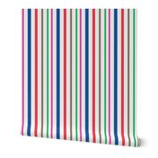 Stripes White/Multi-Colored