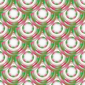 Vintage Abstract  - Pink & Green