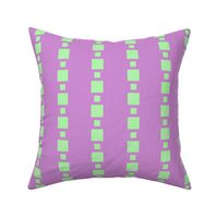 JP25 - Medium- Floating Check Stripes in Lilac Pink and Mint Green