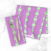 JP25 - Medium- Floating Check Stripes in Lilac Pink and Mint Green