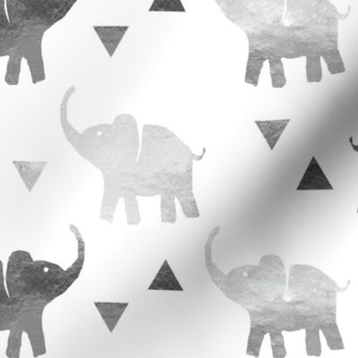 Elephants & Triangles - Silver