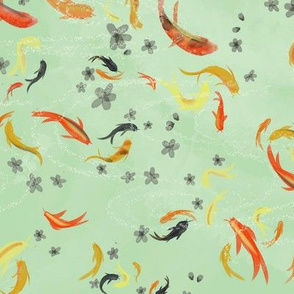 Koi Pond Light Green