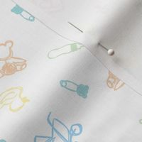 Baby Symbols Sketch - White Cloud