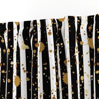 Stripes & Splatter - Gold
