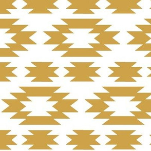 Gold Aztec White Tribal