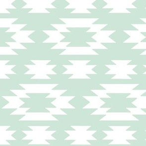 Aztec white on mint