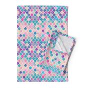 Rainbow Pastel Watercolor Moroccan Pattern extra small