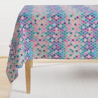 Rainbow Pastel Watercolor Moroccan Pattern extra small