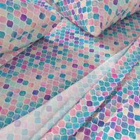 Rainbow Pastel Watercolor Moroccan Pattern extra small