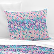 Rainbow Pastel Watercolor Moroccan Pattern extra small