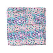 Rainbow Pastel Watercolor Moroccan Pattern extra small