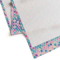 Rainbow Pastel Watercolor Moroccan Pattern extra small