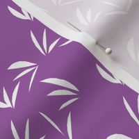 White Oriental Tussocks on Purple Boronia