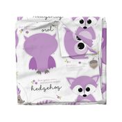 Baby woodland cut and sew in purple