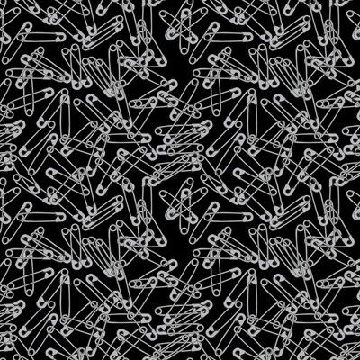 Safety Pins Fabric, Wallpaper and Home Decor | Spoonflower