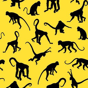 Monkeys on Banana Yellow - Small