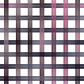 Pink Purple Black Ombre Gingham