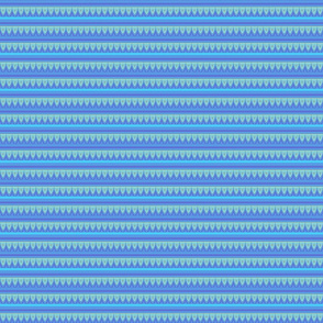 Blue Green Tribal Horizontal Stripes