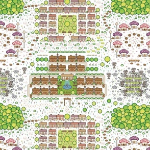 Map of Pixel Town 