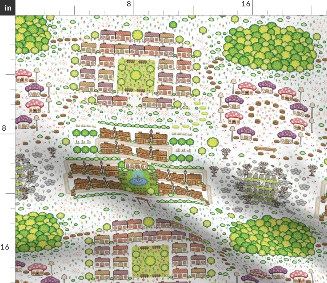 Map of Pixel Town 