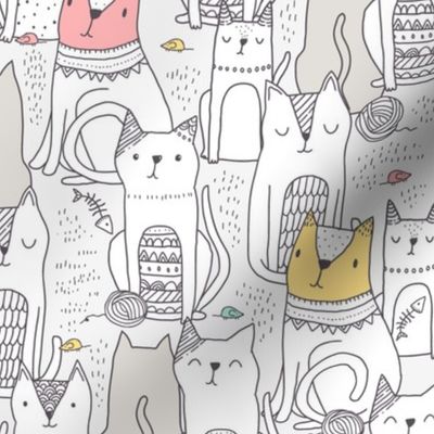 Doodle cats BIG scale