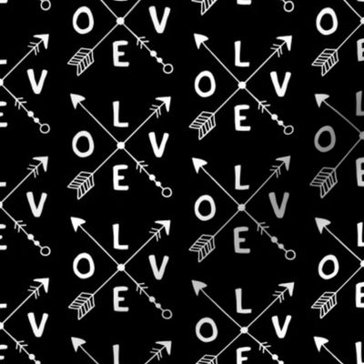 Cupid love romantic indian summer arrows valentine design gender neutral black and white
