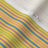 Serendipity Stripes #11 Yellow/Pink/Navy/Lavender/Mint Green