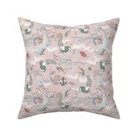 Oceana Mermaids (SMALL) pink