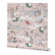 Oceana Mermaids (SMALL) pink