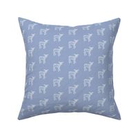 Dear Deer Silver Blue Linen Texture, Small