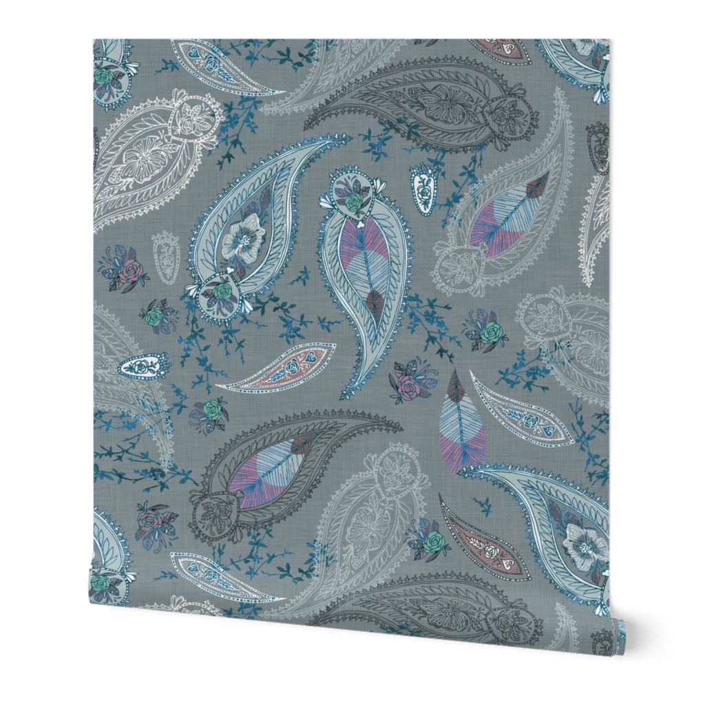 Boho Paisley (teal)