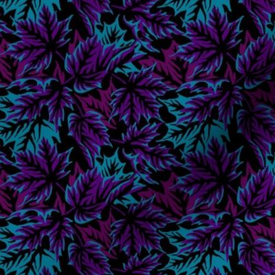 Leaves - Dark purple/teal